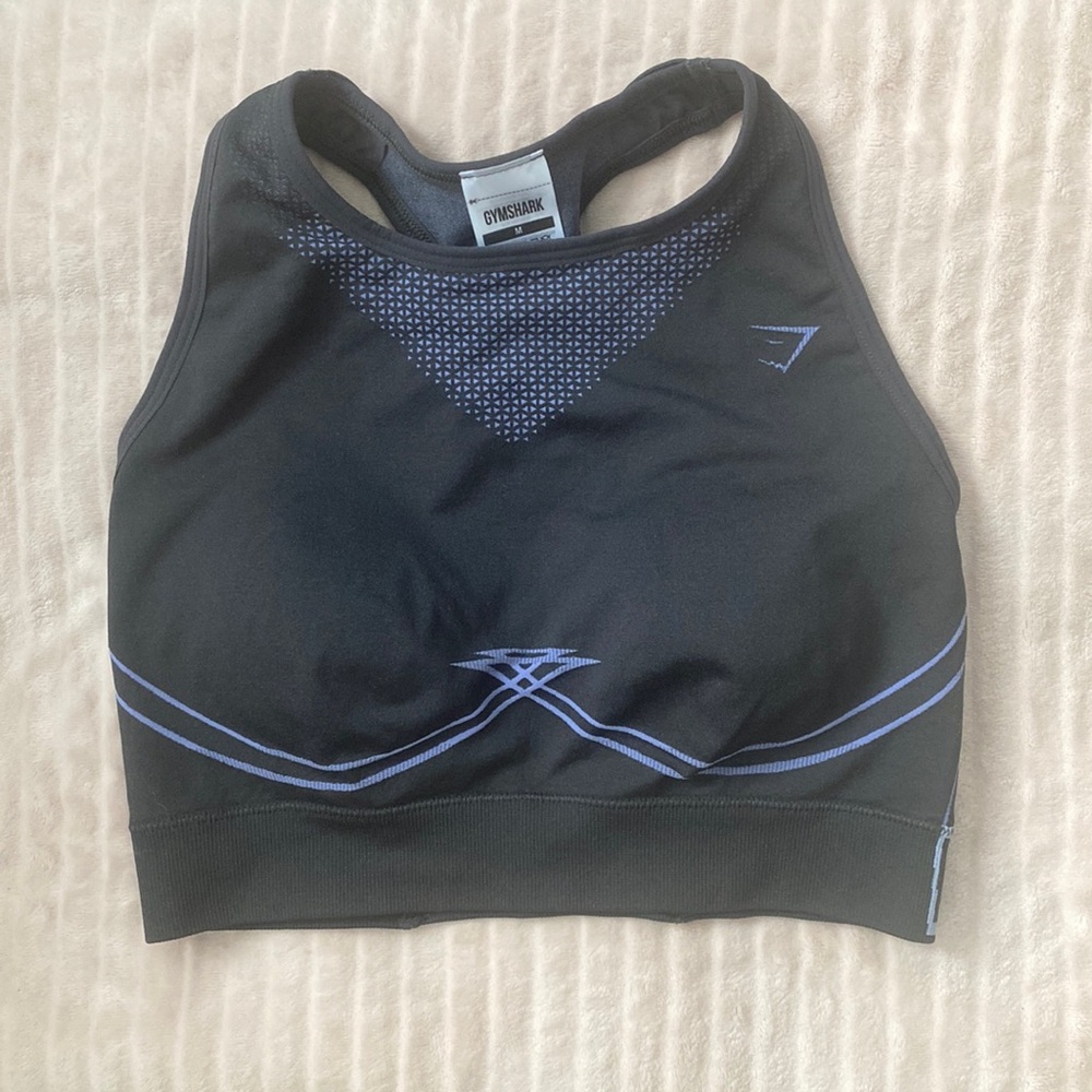 Gymshark Apex Sports Bra - Size Medium, Lavender Blue/Court Blue